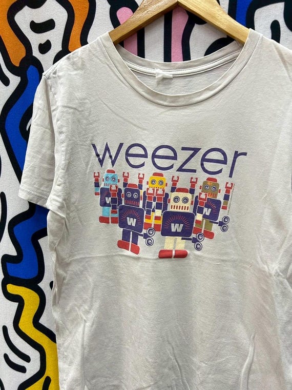 Vintage 2005 Weezer Band Tshirt Size S - Etsy New Zealand