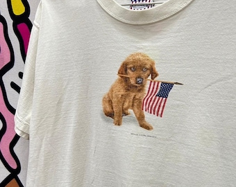 Vintage 00s Sonoma Puppy Dog Shirt tshirt size XL