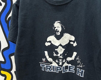 Vintage 2000s Triple H WWF tshirt size S