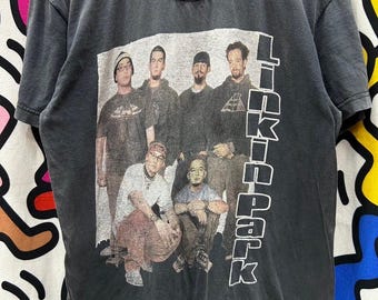Vintage Linkin Park Sun Faded Euro tshirt size L