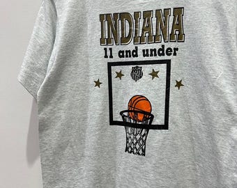 T-shirt VTG des années 90 pour le basketball 11 ans et moins, taille M