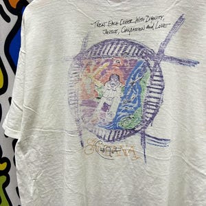 Vintage 2000 Santana Hard Rock Cafe tshirt size XL 2-side