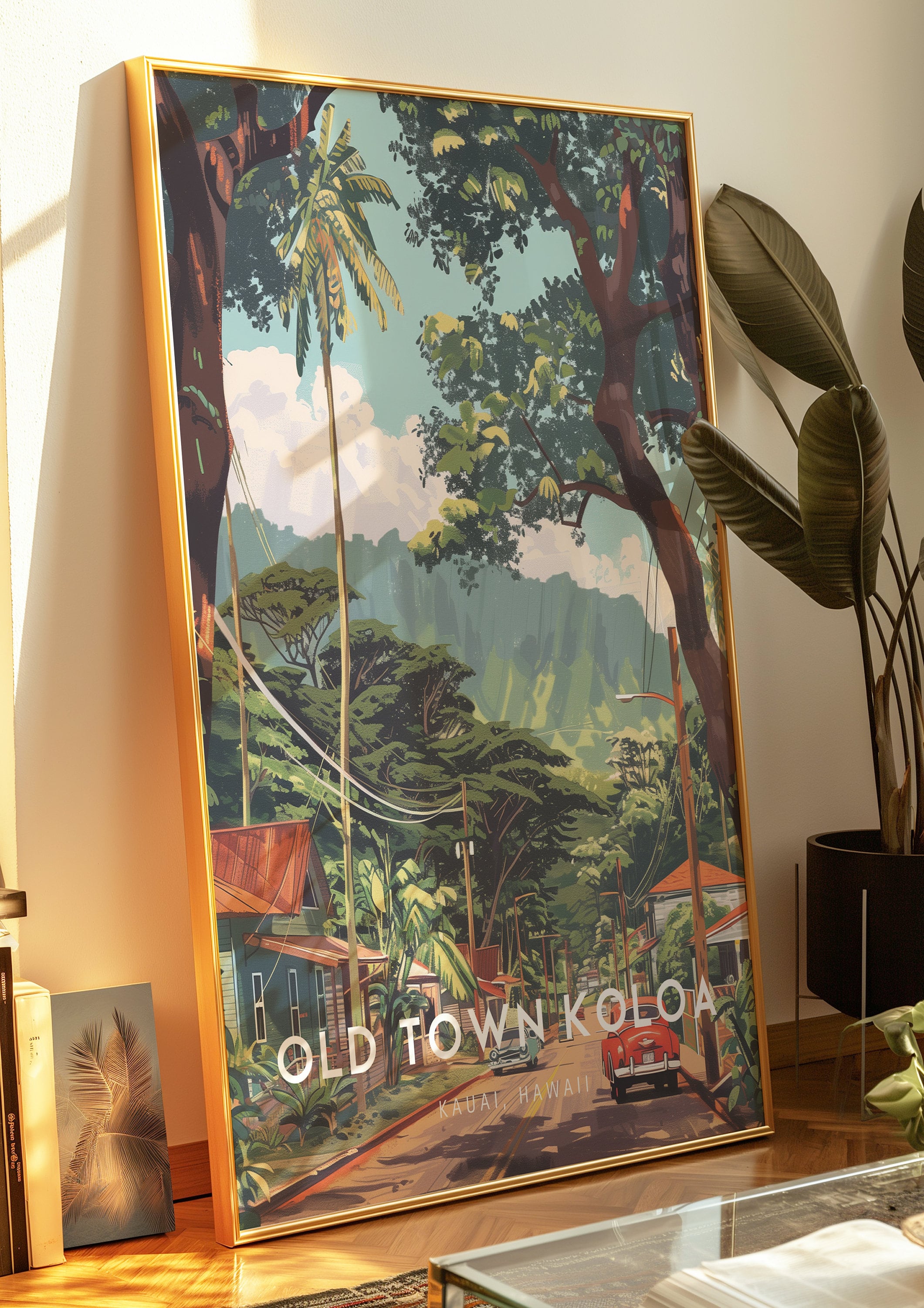 オールド ハワイアンold hawaiian　ヴィンテージ　ビンテージ　額装 オールド ハワイアンold hawaiian ヴィンテージ ビンテージ 額装