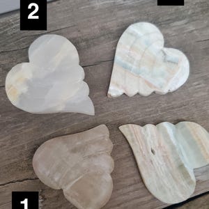 Natural Heart Crystal Calcite – Energy Amplifier Healing Stone | Polished Heart-Shaped Calcite Crystal