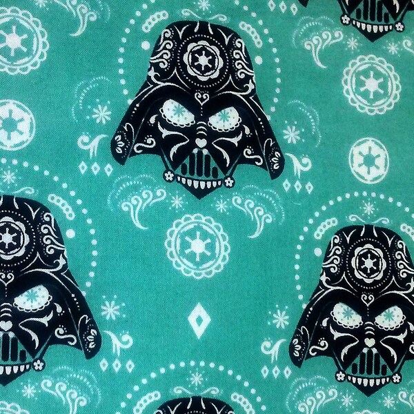 Choose From 7 Different Star Wars Licensed Sugar Skulls Print Cotton Quilting Fabrics by the Yard