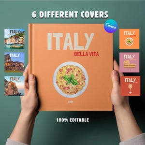 Italy Travel Photo Album Template: Customizable Canva E-book (Digital Download)