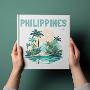 4 Philippines Travel Photo Album Templates,Coffee Table Book,Travel PhotoBook,Decorative Books,Canva Ebook Template,Customizable Photo Album