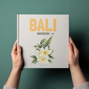 6 Indonesia Travel Photo Album Templates,Coffee Table Book,Travel Photo Book,Decorative Books,Canva E-book Template,Customizable Photo Album