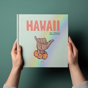 4 Hawaii Travel Photo Album Templates, Coffee Table Book, Travel Photo Book,Decorative Books, Canva E-book Template,Customizable Photo Album