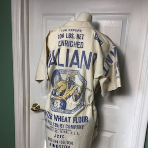 Rare Vintage 1930’s Men’s Valiant Flour Sack Jacket