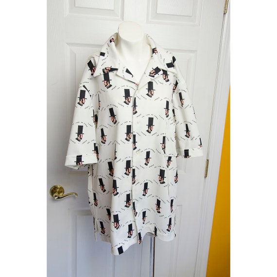 Vintage 1970's Unusual Men's Abraham Lincoln Polye