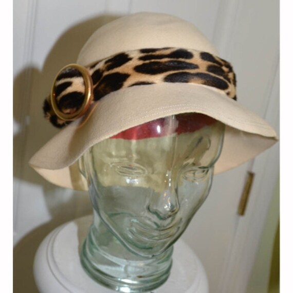 Vintage 1960’s Designer Adolfo Woman's Cloche Hat