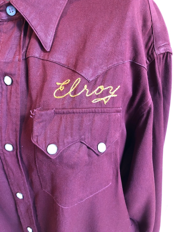 Vintage 50's Rockmount Western Shirt With Chain Stitching Vintage 50's Rockmount Western Shirt With Chain Stitching