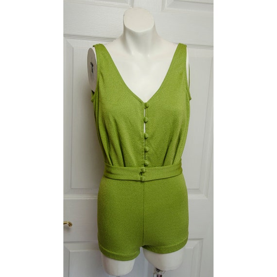 Early 1960's Woman's One Piece Bathing Suit by Cat
