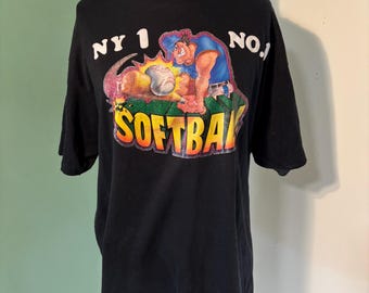 Vintage 1980’s  NY  No1 Softball T-Shirt