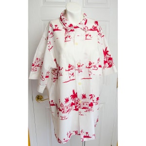 Rare Vintage 1950&#39;s 60&#39;s R Brent Malone Handprinted Mens Shirt