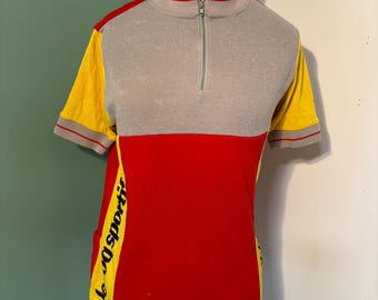 Rare Vintage 1980’s Men’s Lecoq Sportif Bicycle Shirt