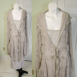 Vintage 1980&#39;s Designer Kaat Tilley Two Layered Dress Ensemble