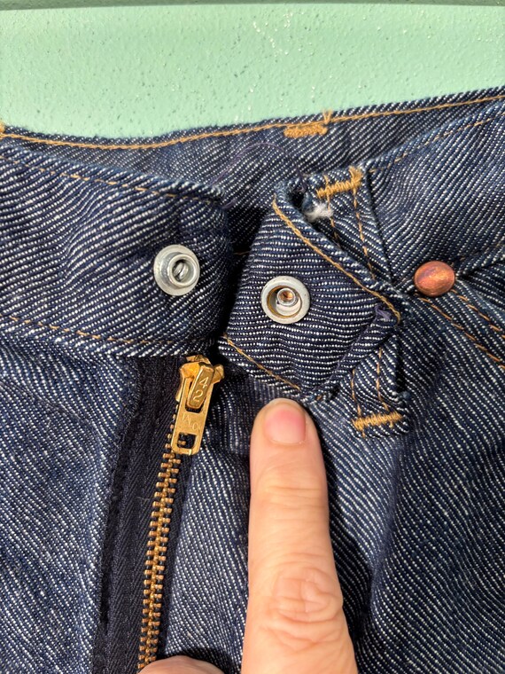 Vintage 1960’s Sanforized Woman’s Denim Long Shor… - image 3