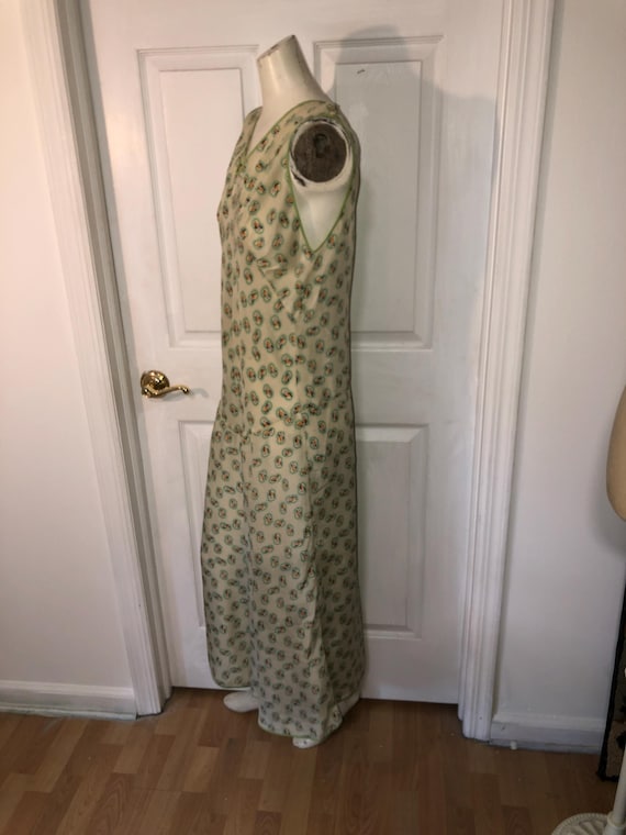 Vintage 1930’s Silk Print Beach Pajamas - image 4