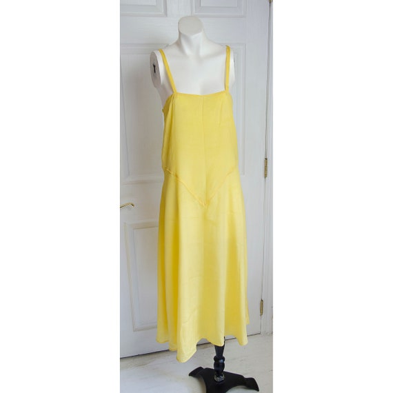 Vintage 1920's 1930's Woman's Yellow Silk Slip
