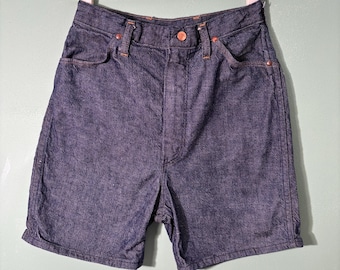Shorts largos de mezclilla sanforizados vintage para mujer, años 60
