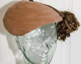 Sombrero vintage Tam O'Shanter para mujer de Saks Fifth Avenue, años 30