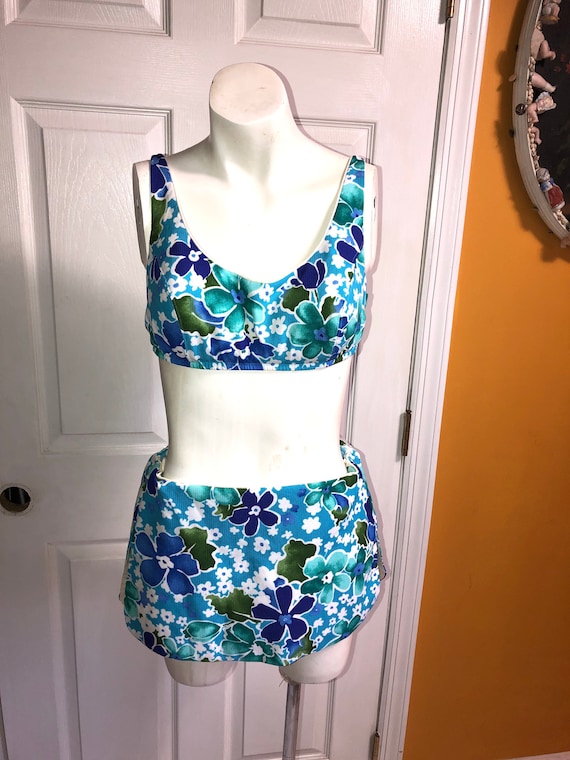 vintage 1960s floral bikini Gem