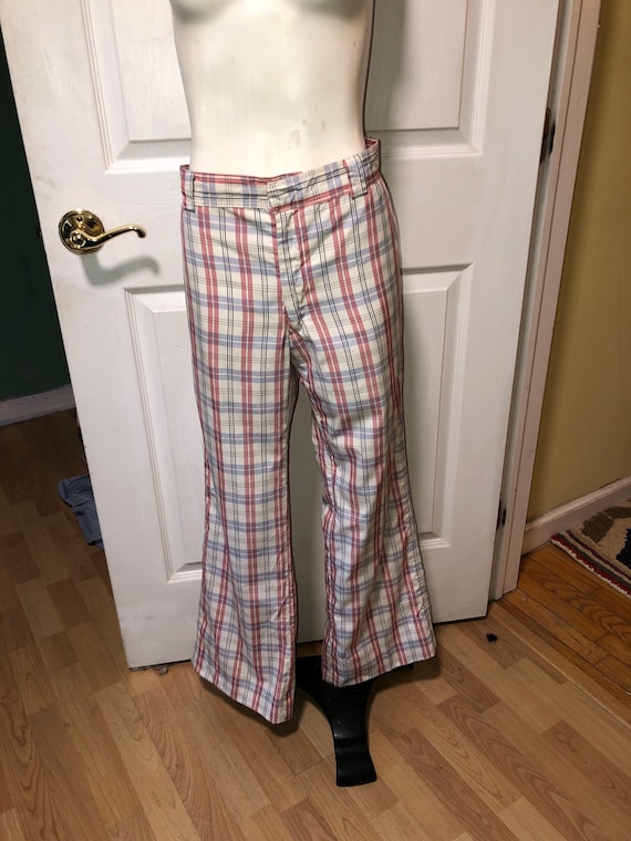 mens vintage plaid pants Gem