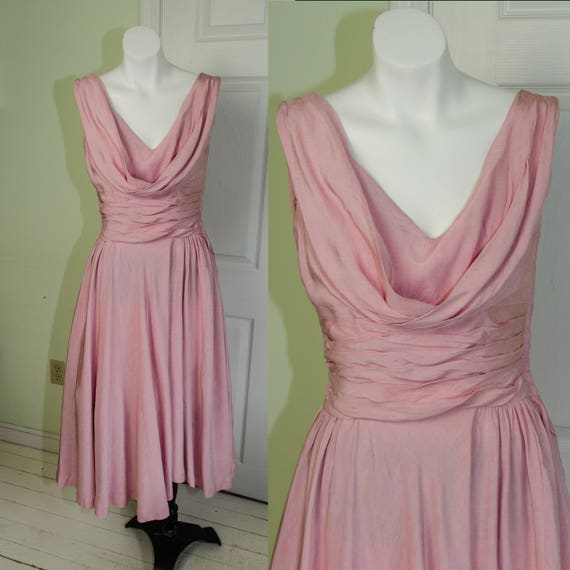Vintage 1950’s Woman's Pink Full Skirt Sleeveless