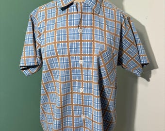 Vintage 1950’s Men’s Rockabilly print Shirt