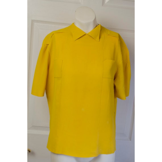 Vintage 1930's Yellow Crepe Woman's Bonwit Teller