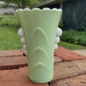 Art Deco Glass Vase - Etsy