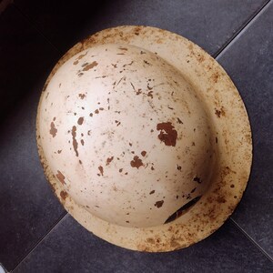 WW2 Era US Civil Defense Steel Helmet with Air Warden Reporting Documents