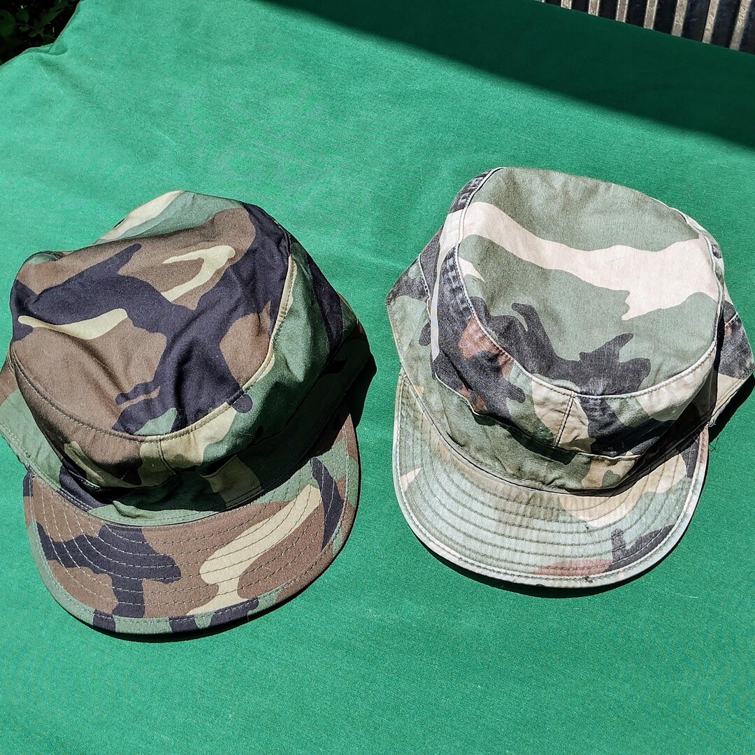 Vintage US Army Issue Cap Camouflage Pattern Class 1 Size 7 1/2 1997 ...