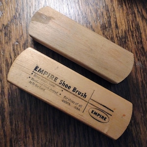 Vintage Empire Horsehair Shoe Brushes - Set of 2