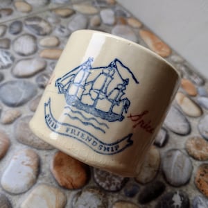 Vintage Old Spice Shaving Cup Ship Friendship for Soap and Brush