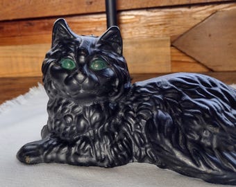 Vintage-mid 1900's-sleeping Cat-nemuri Neko Japan-cast Iron