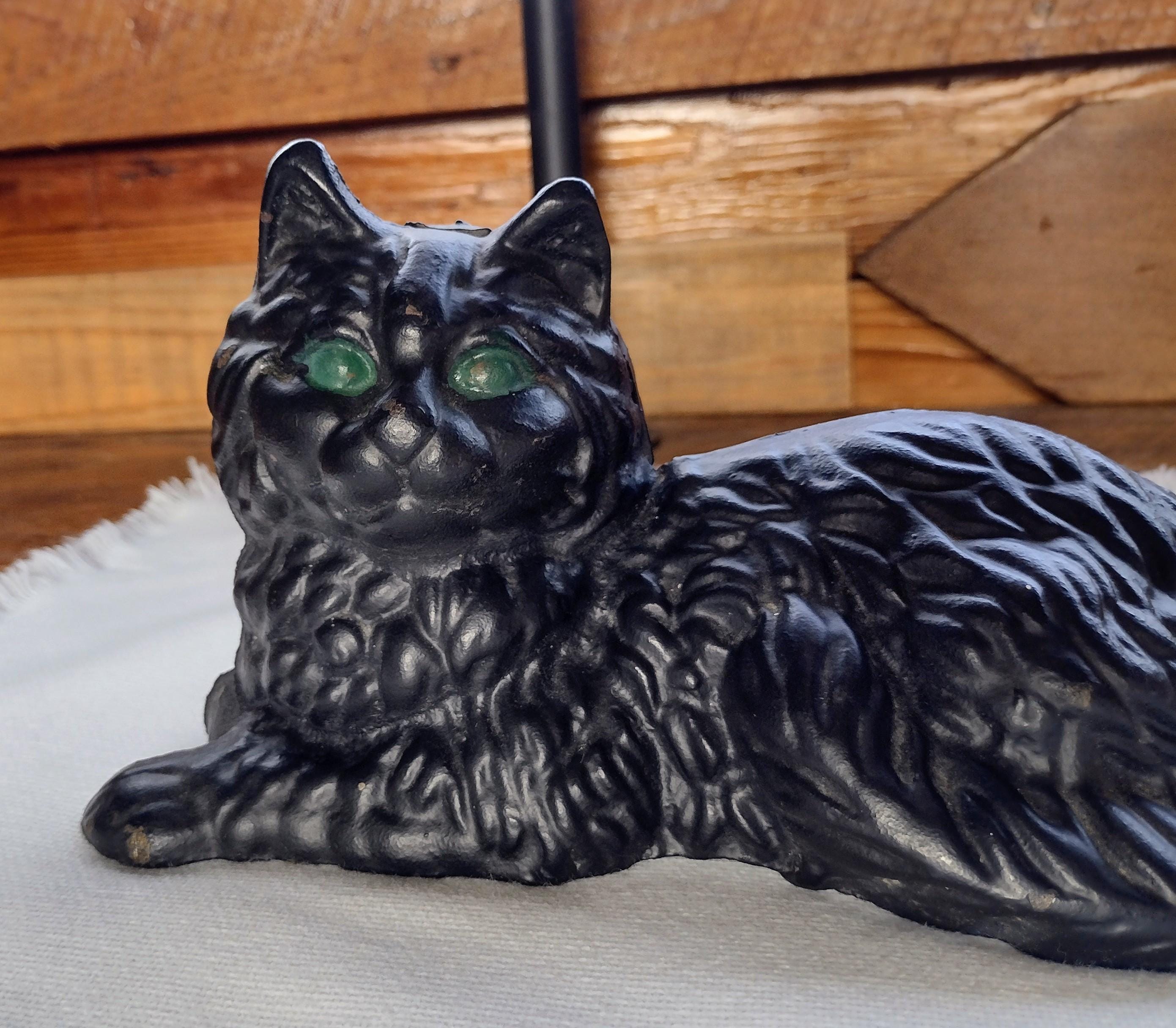 Cast Iron Black Cat - Etsy