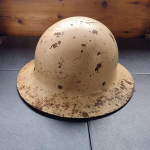 WW2 Era US Civil Defense Steel Helmet with Air Warden Reporting Documents
