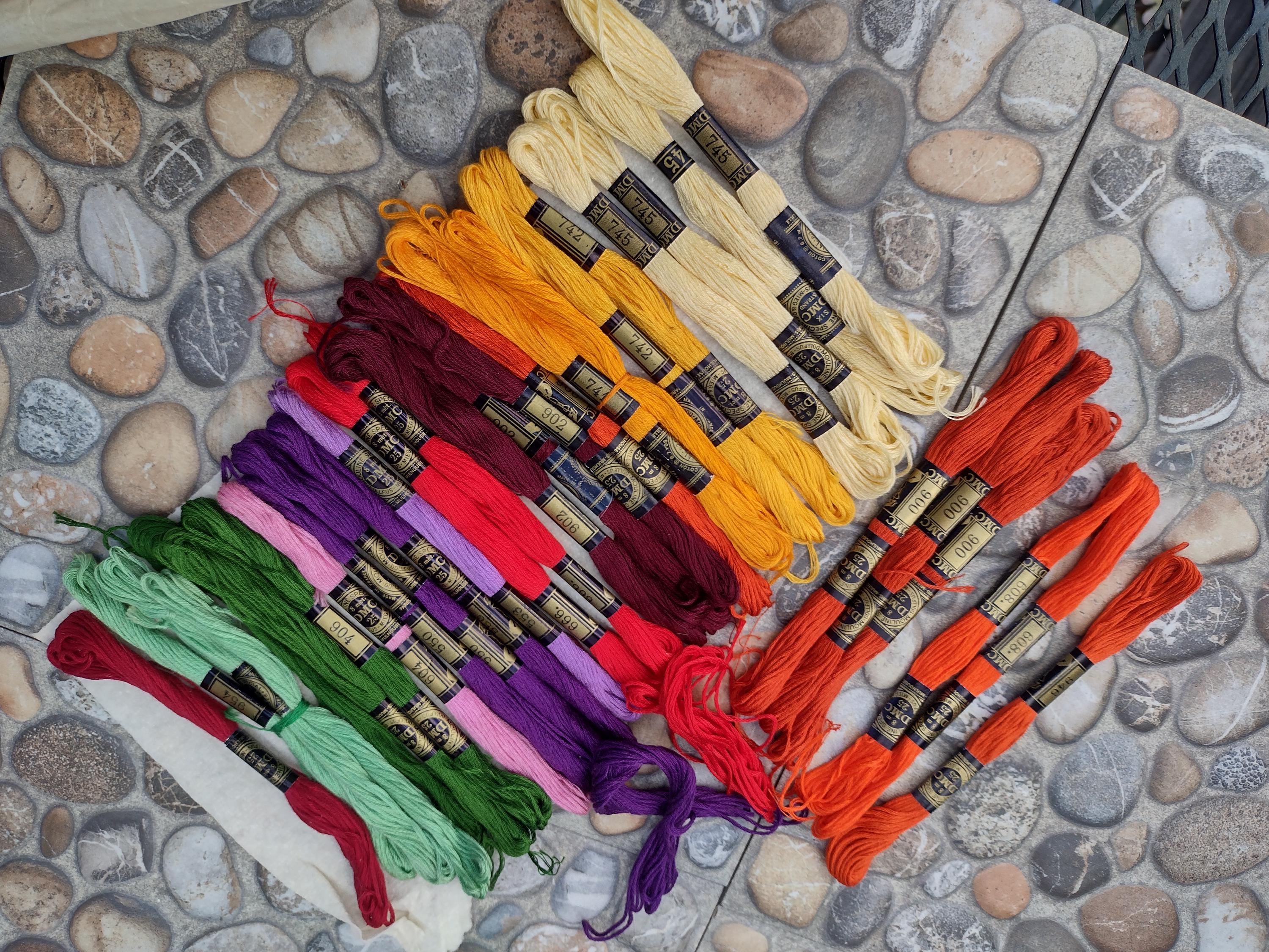 Vintage DMC 25 6 Strand Embroidery Thread Lot of Multiple Colors - Etsy