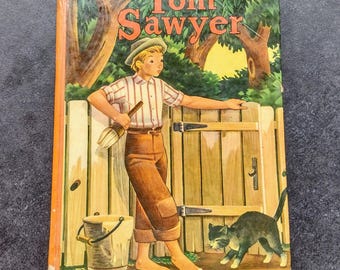 Vintage Tom Sawyer by Mark Twain Copyright 1944 by Whitman Publishing Company Racine Wisconsin