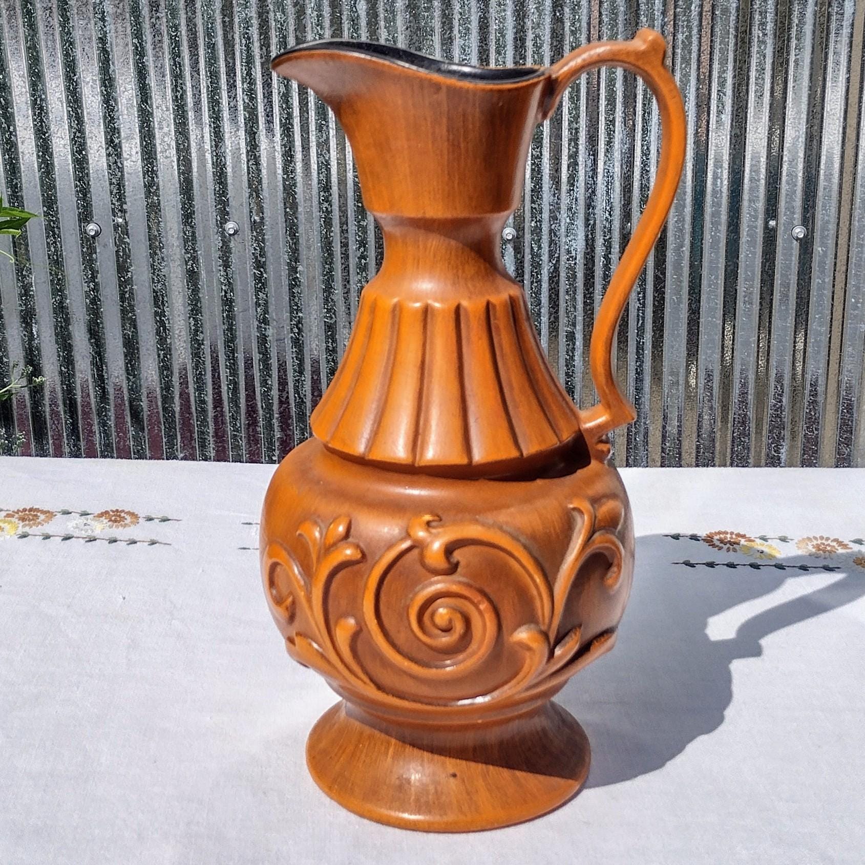 Haeger アメリカ1998" 花器 フラワーベース 陶器 USA ビンテージ ドイツヴィンテージ フラワーベース ファットラヴァ 花器 ミッド