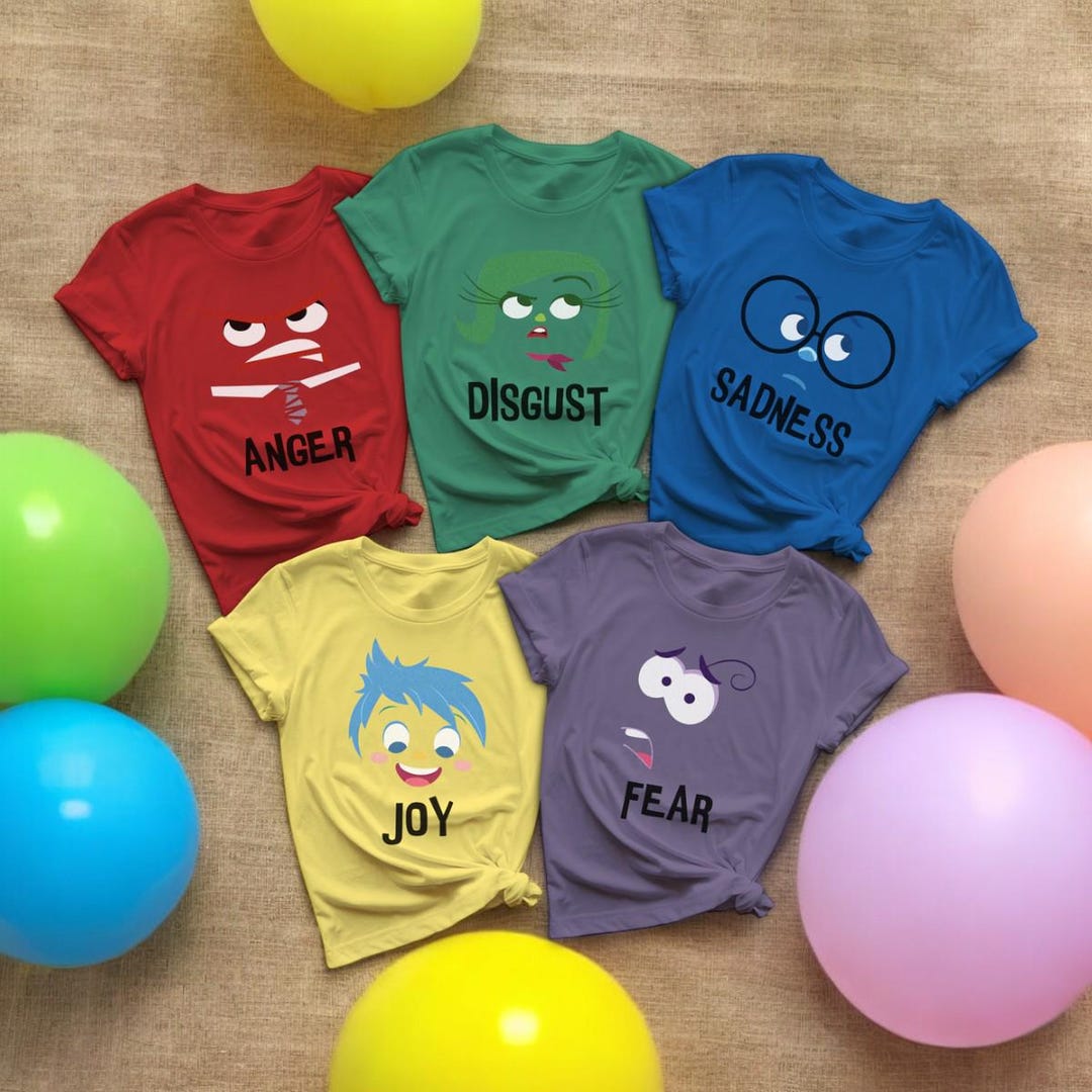Inside Out Characters Costume Matching Shirts, Inside Out 2 Shirt ...