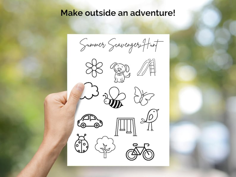 Summer Fun Activity Pack for Kids and Toddlers. Nature Tic Tac Toe ...