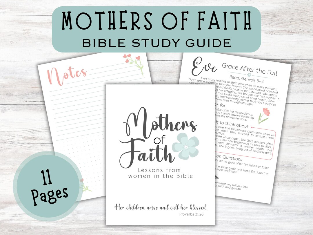 Mothers of Faith Bible Study, Printable Women’s Bible Study Guide, Women’s Ministry Journaling ...