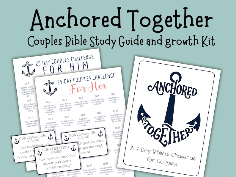 Christian Couples Bible Study Guide & Journal, Printable Bible Study ...