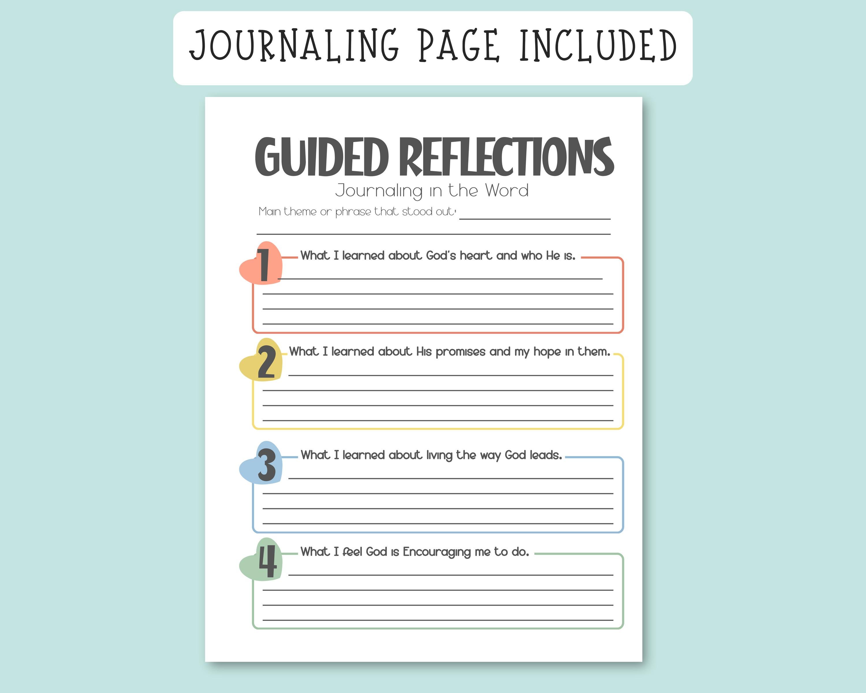 Guided Bible Study Guide Printable | Verse Mapping Template | Daily ...
