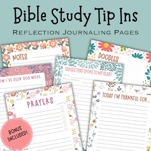 Bible Tip Ins Printable, Journaling Bible Inserts, Bible study resource, Bible Study Guide, Verse Mapping, Bible Inserts, bible study notes