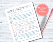 Printable Prayer Journal Page - Inspirational Christian Printable, Printable Prayer Journal Insert - Instant Download Prayer Page
